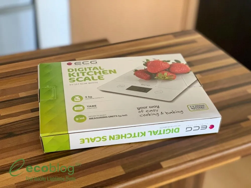 Digitálna kuchynská váha od 4home z tvrdeného skla s LCD displejom