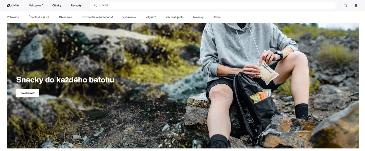 Produkty Vilgain z e-shopu Aktin pripravené na test a recenziu