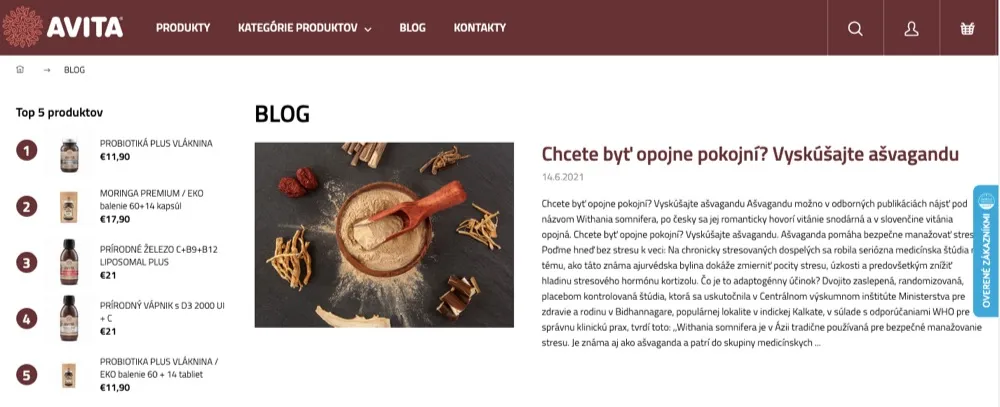 Blog eshopu Avita s článkami o zdraví a superpotravinách