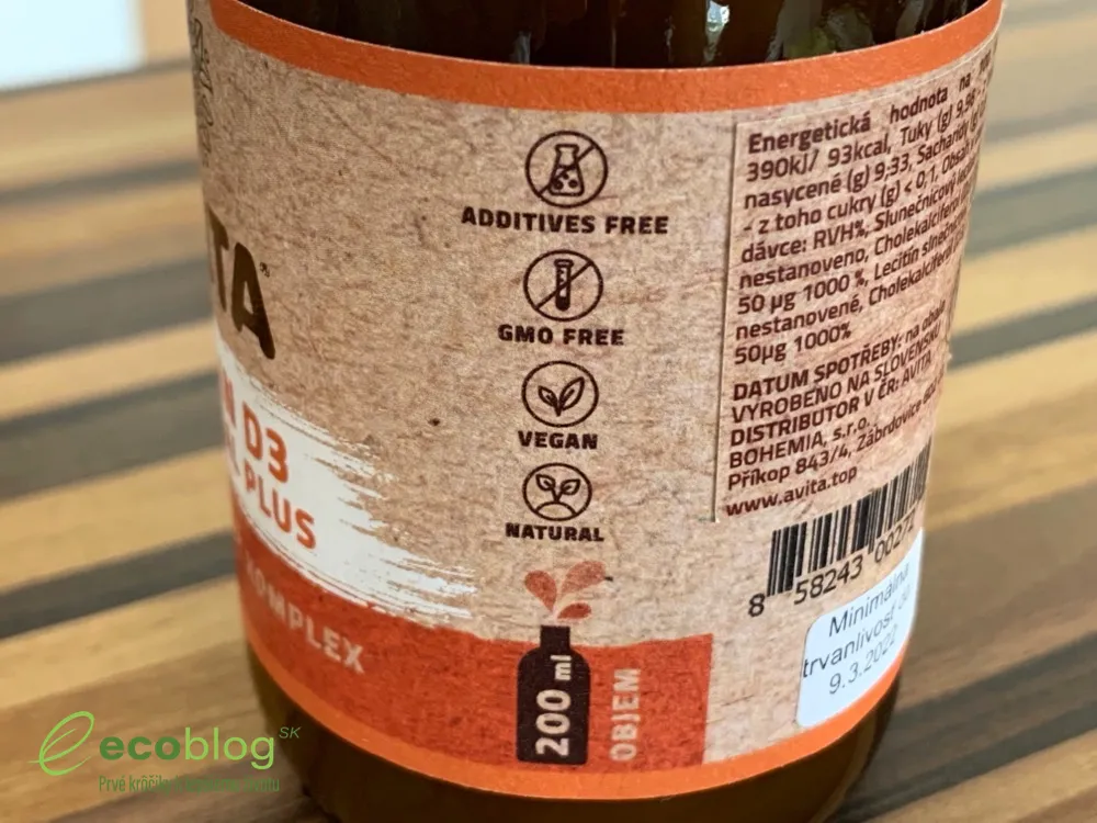 Tekutý lipozomálny vitamín D3 počas testu