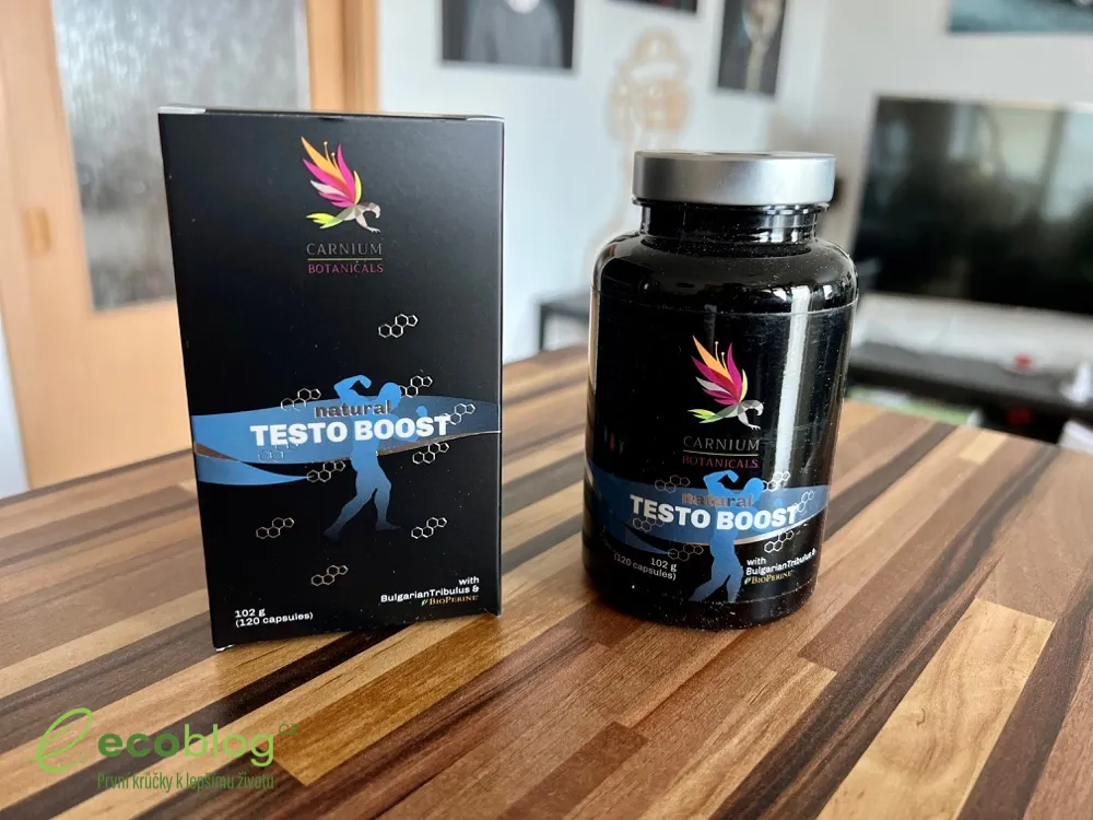 Užívanie Natural Testo Boost, kapsuly a pohár vody