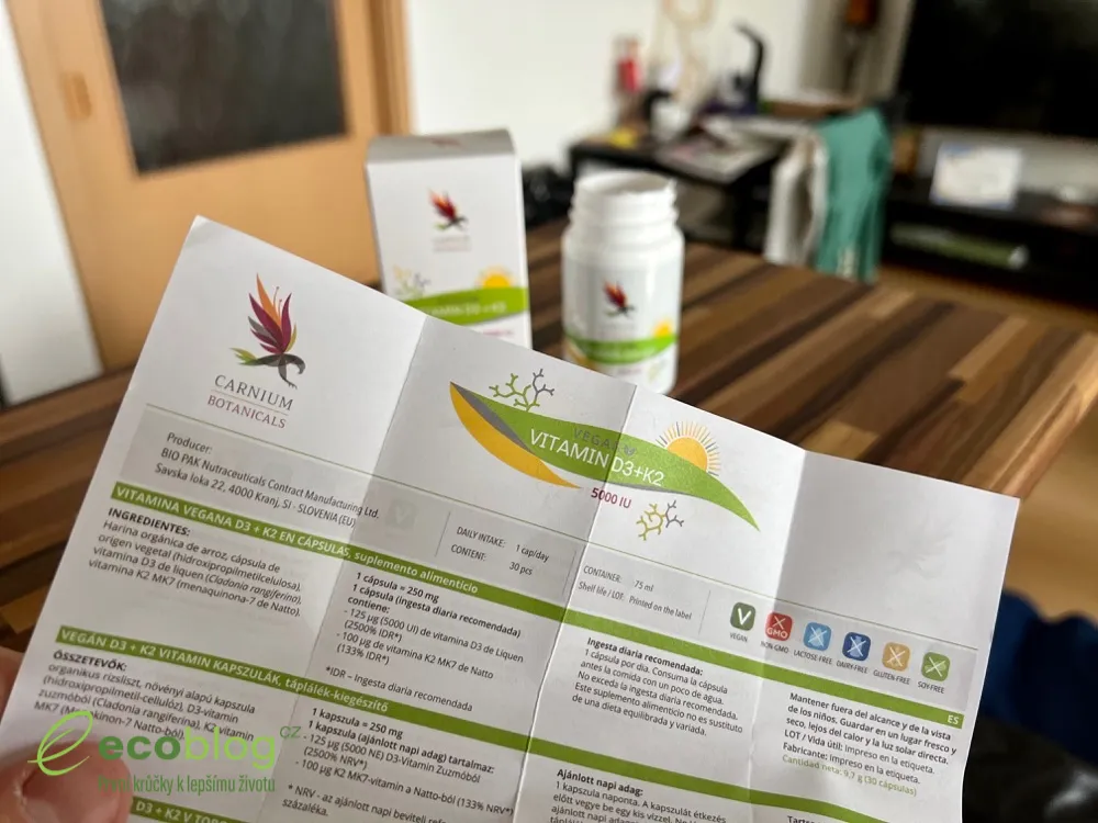 Carnium Botanicals vitamín D3+K2: záverečný verdikt