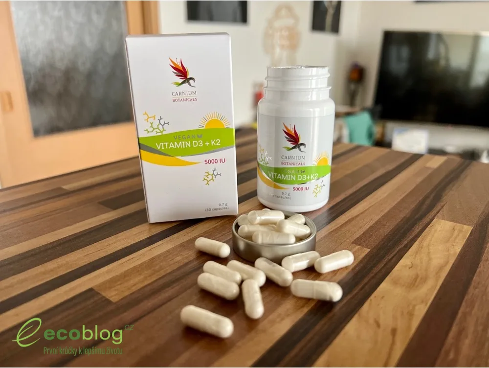 Carnium Botanicals Vitamín D3+K2 recenzia: moja skúsenosť