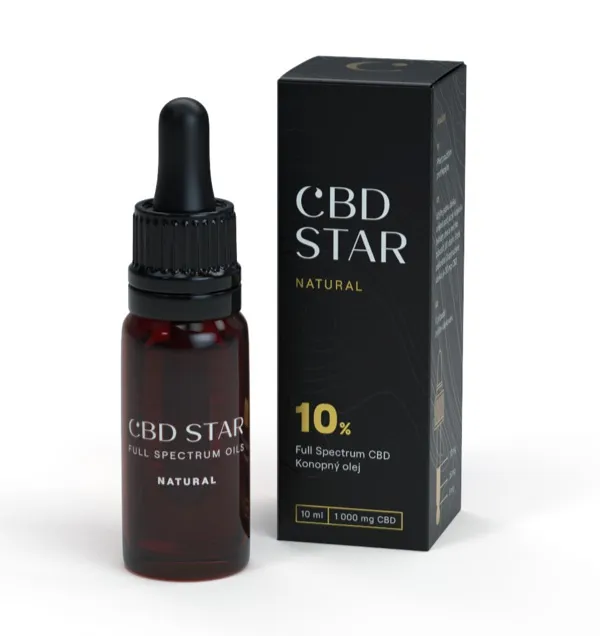 CBD Star olej Day, fľaštička s kvapkadlom