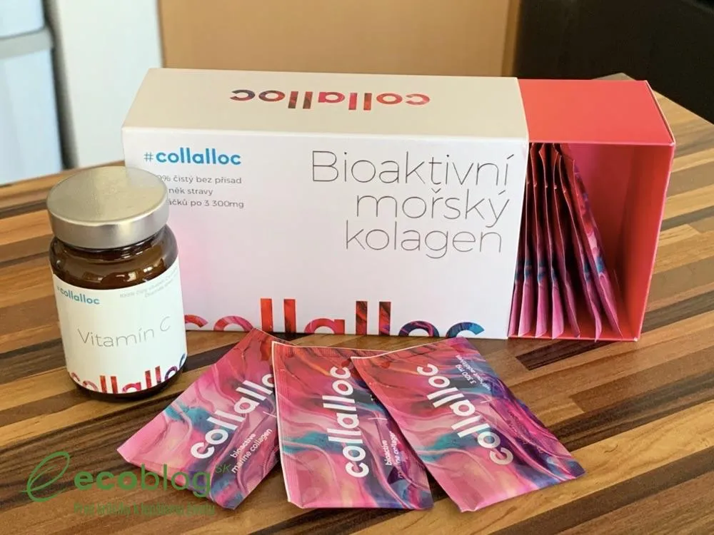 Balenie morského kolagénu Collalloc spolu s pribaleným vitamínom C