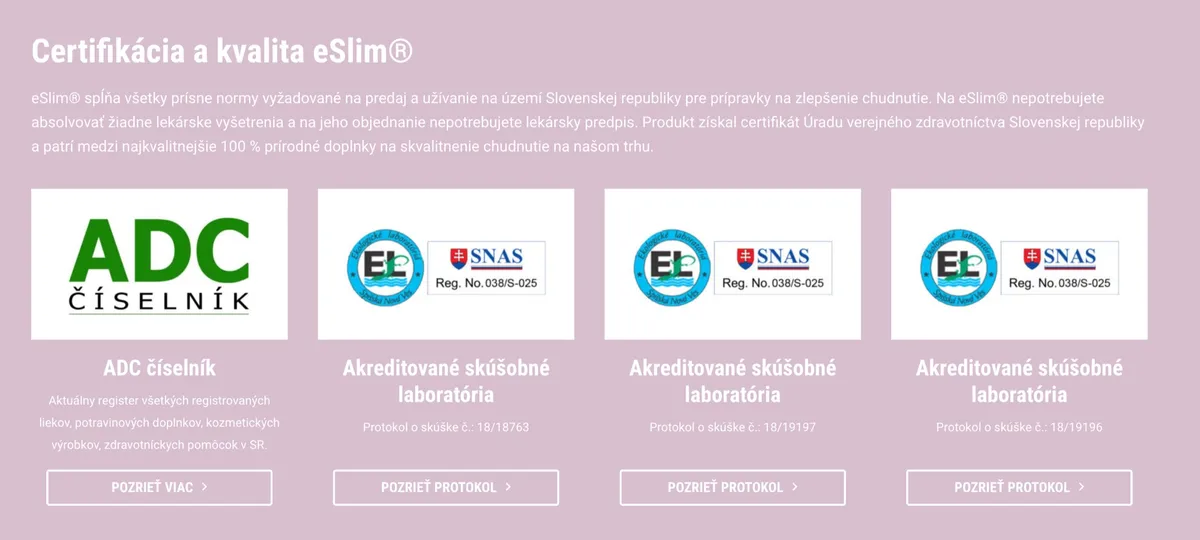 eSlim: prehľad výhod a nevýhod z testu