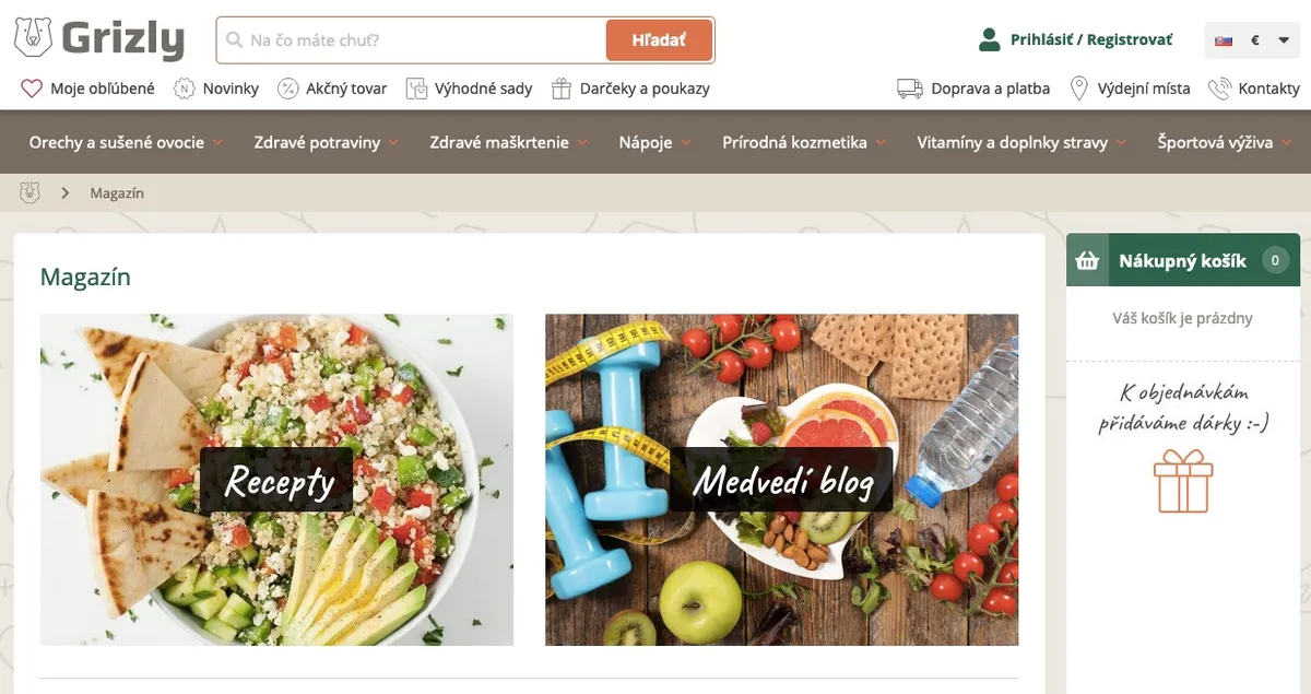 Blog Grizly s článkami o orechoch a zdravých potravinách