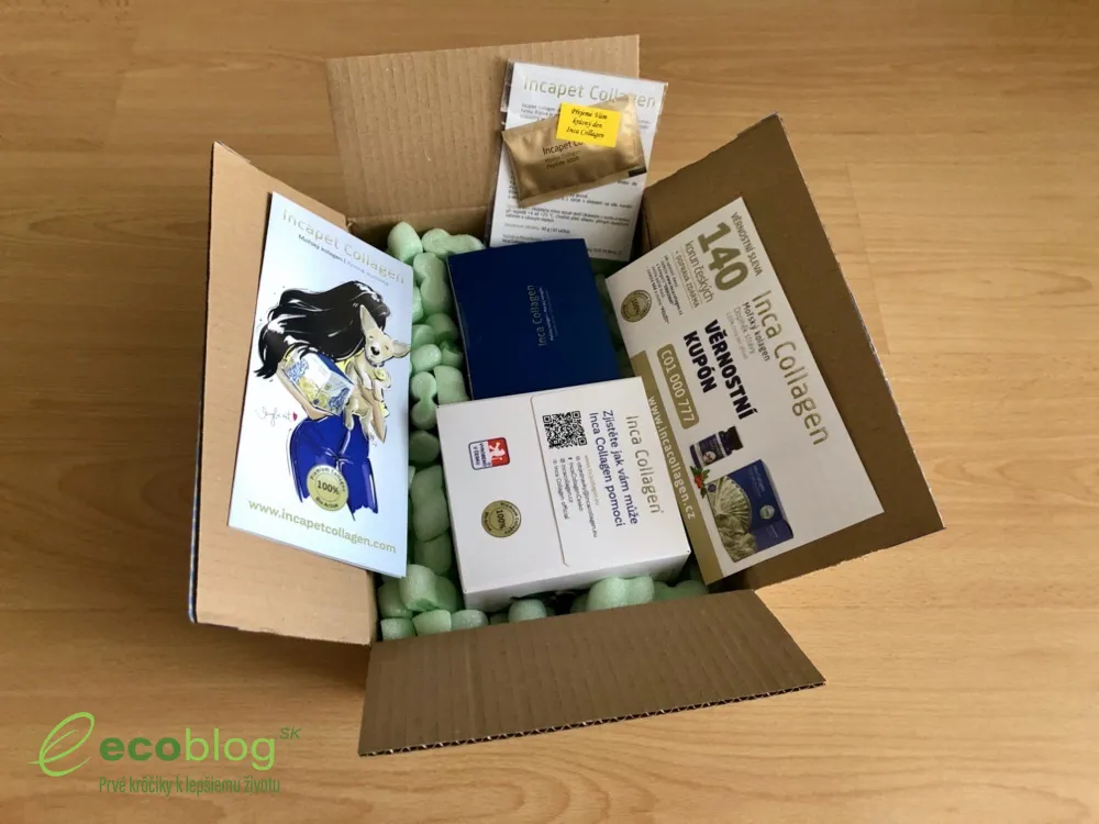 Príprava nápoja Inca Collagen, prášok rozmiešaný vo vode