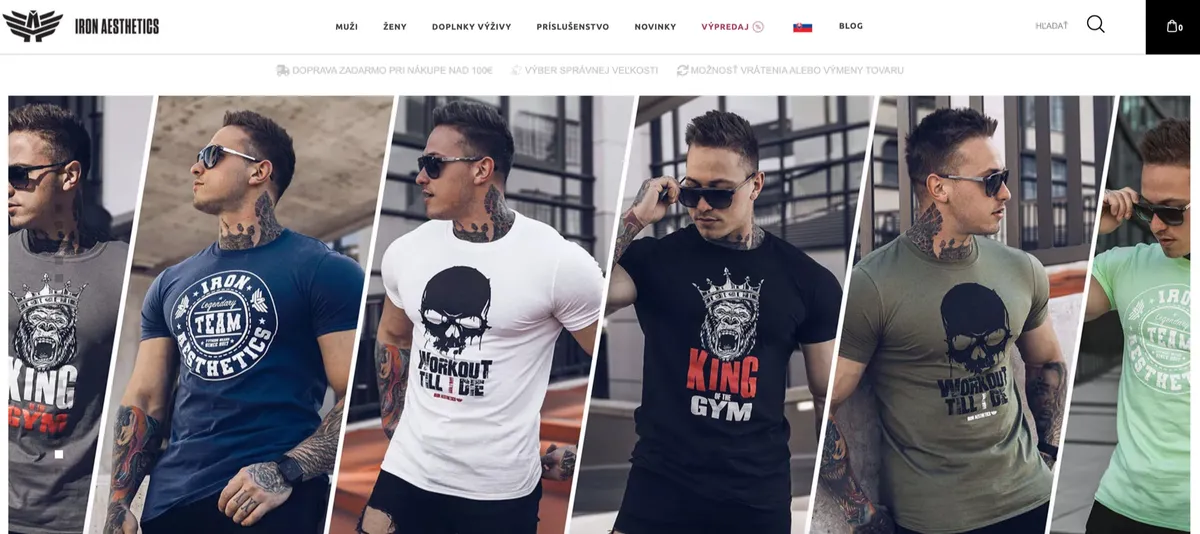 Objednané čierne tričko a mikina Iron Aesthetics po rozbalení