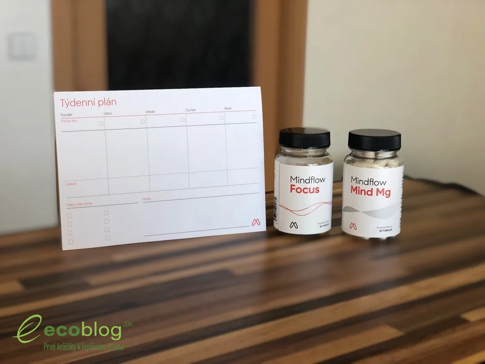 Doplnky Mindflow od Flow Nutrition: Focus a Mind Mg pripravené na test