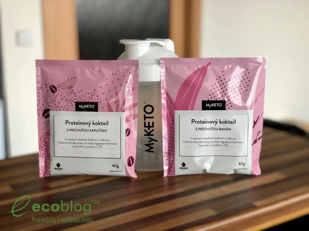 Proteínový koktail MyKETO pripravený v shakeri