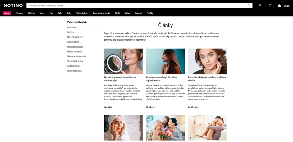 Blog Notino so článkami a návodmi o parfumoch a kozmetike