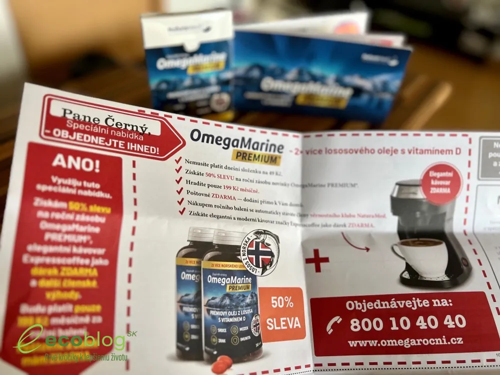 OmegaMarine PREMIUM, pre a proti z testu