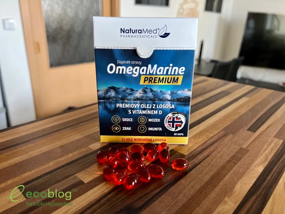 OmegaMarine PREMIUM od NaturaMed, balenie a kapsule s Omega-3