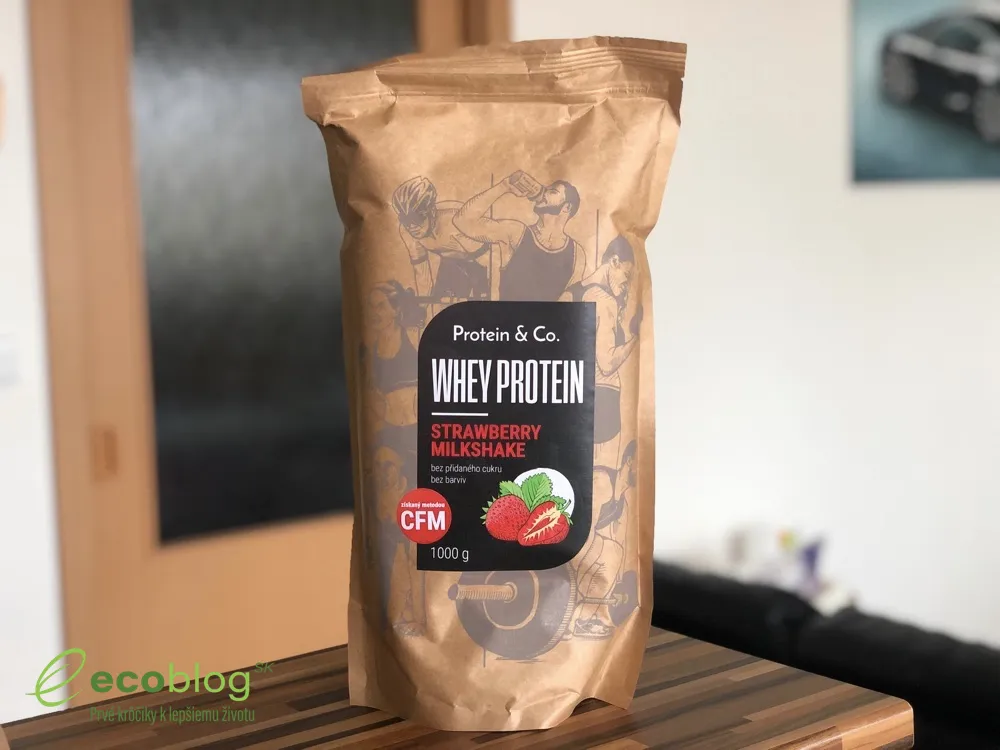Banana Split proteín Protein&Co. v pohári