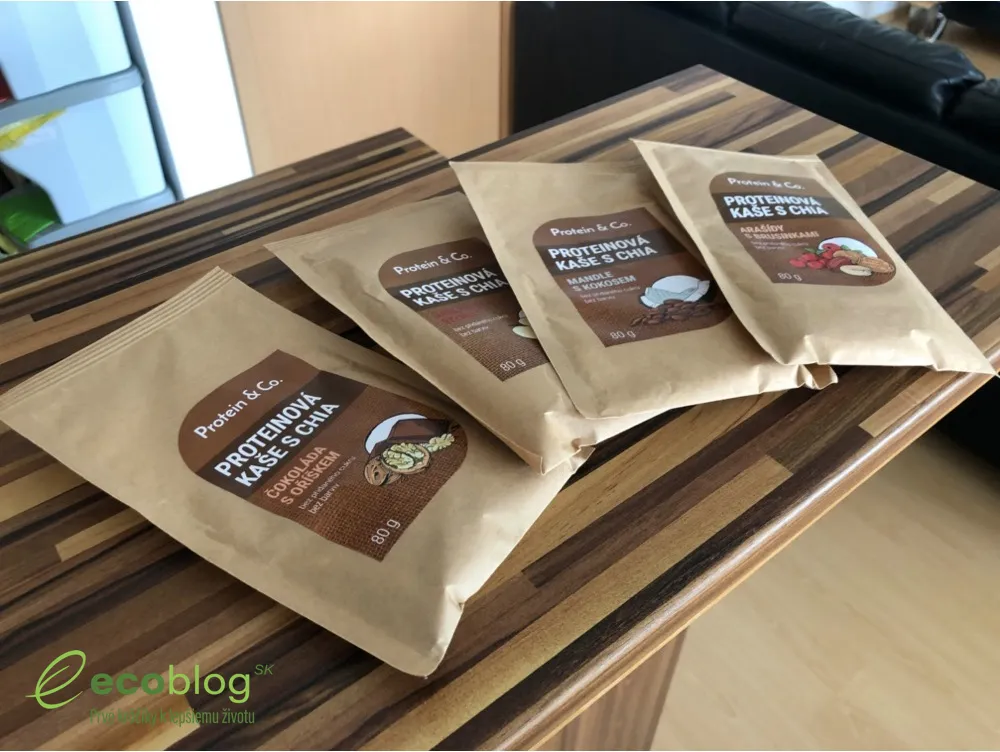 Pripravená proteínová kaša s chia od Protein&Co.