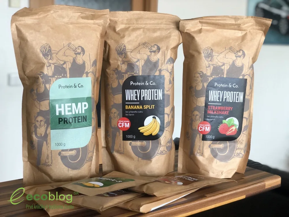 Proteíny a proteínové kaše Protein&Co. pripravené na test