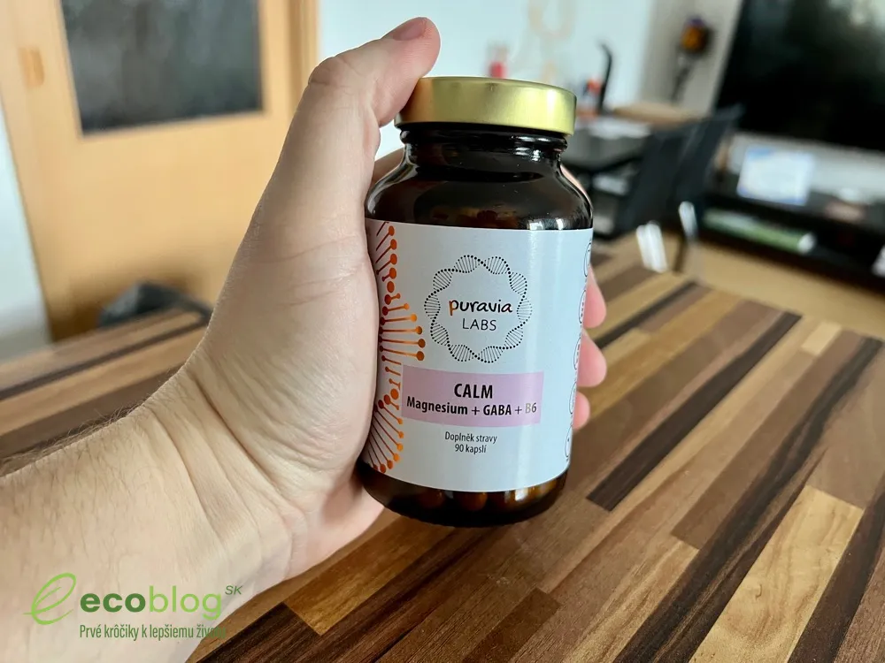 Doplnok Calm Magnesium + GABA + B6 od Puravia na pokojný spánok