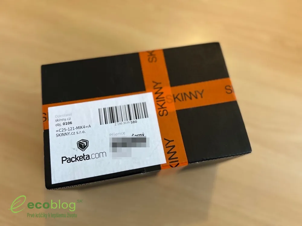 Krabička SKINNY Fat Burner s 60 tabletami po rozbalení