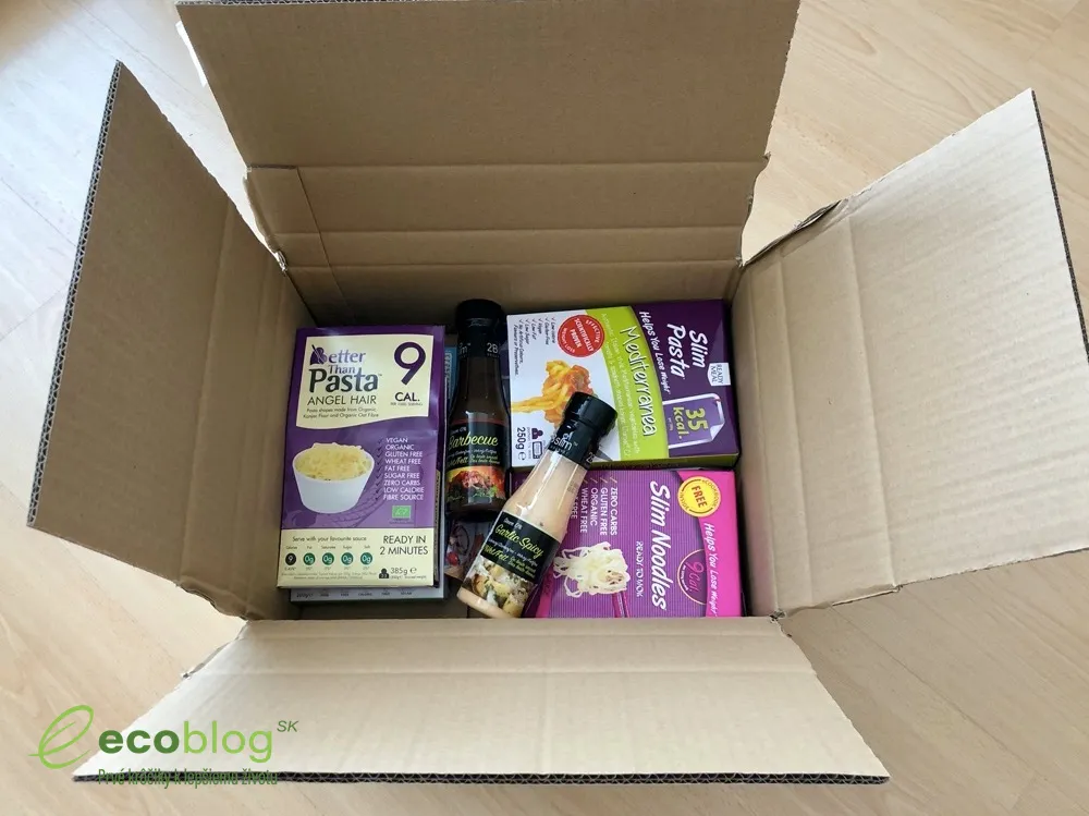 Balenia Slim Pasta konjakových cestovín pripravené na test