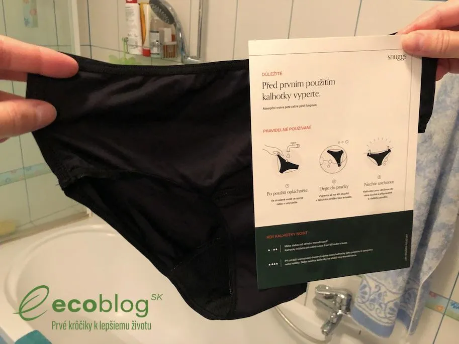 Menštruačné nohavičky Snuggs s certifikátom OEKO-TEX